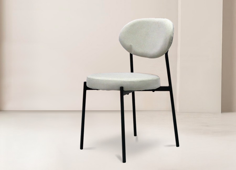 Silla Cannes apilable color gris claro