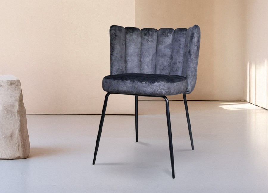 Silla Greta color gris oscuro