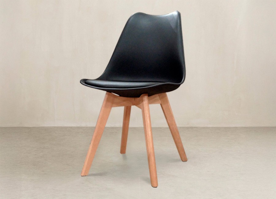 Silla de comedor Pula negra