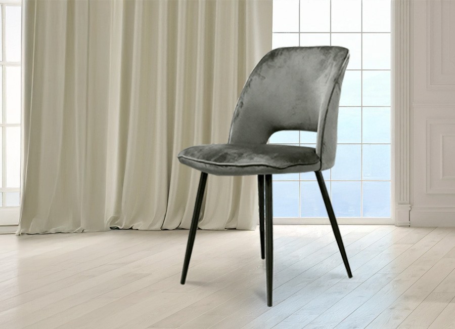 Silla Viana color gris