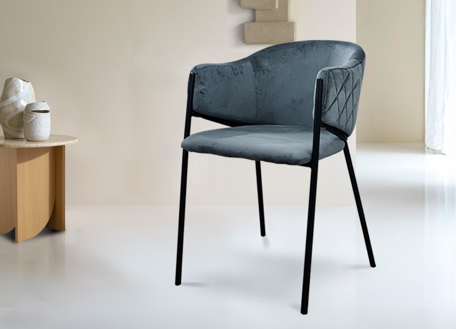 Silla Tánger gris oscura