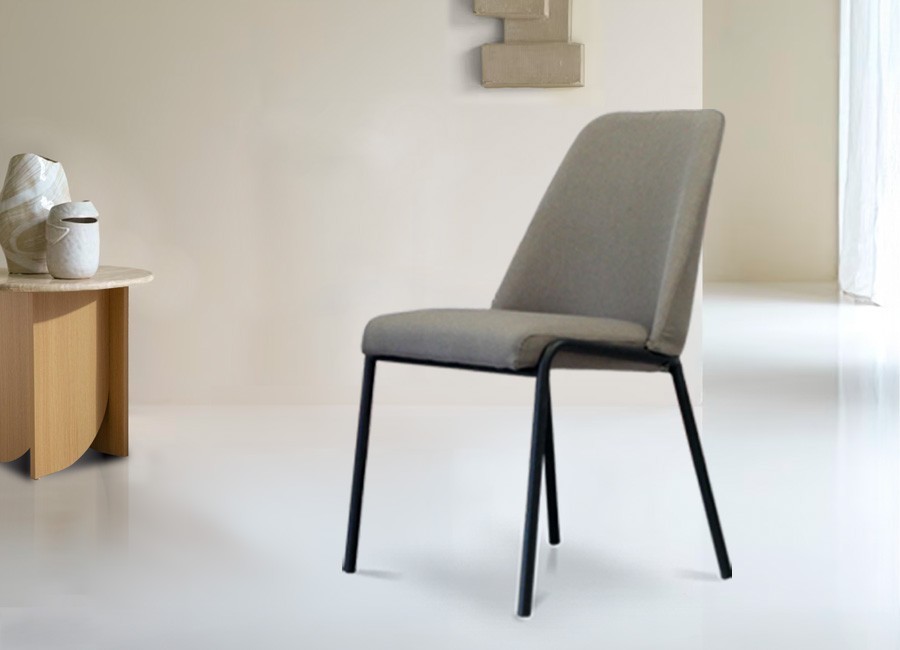 Silla Zadar color gris claro