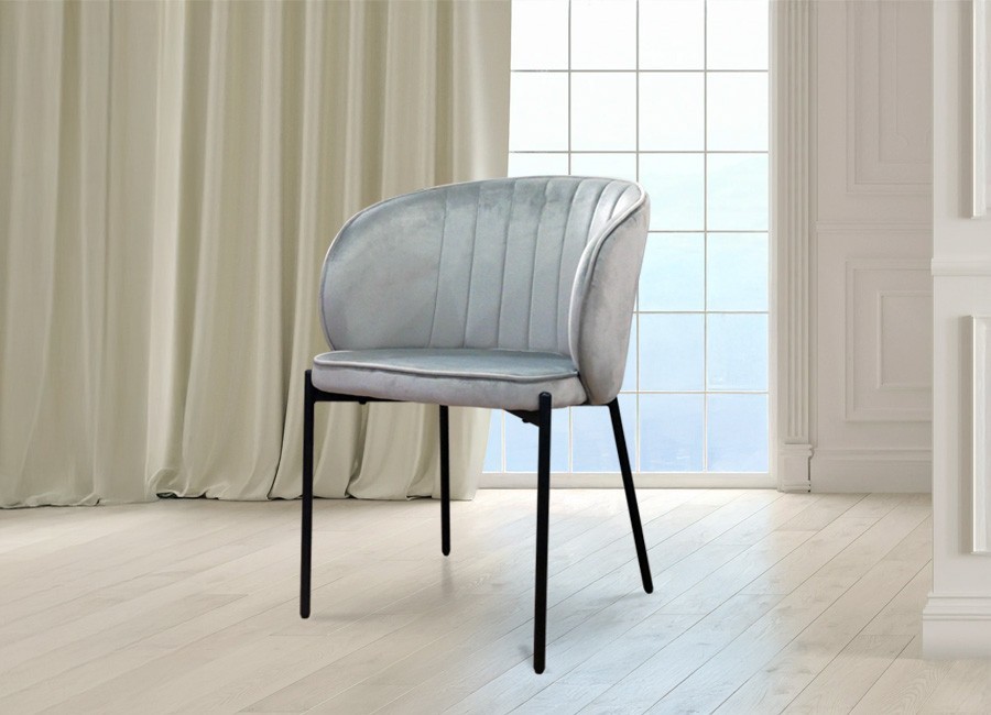 Silla Antibes color gris claro