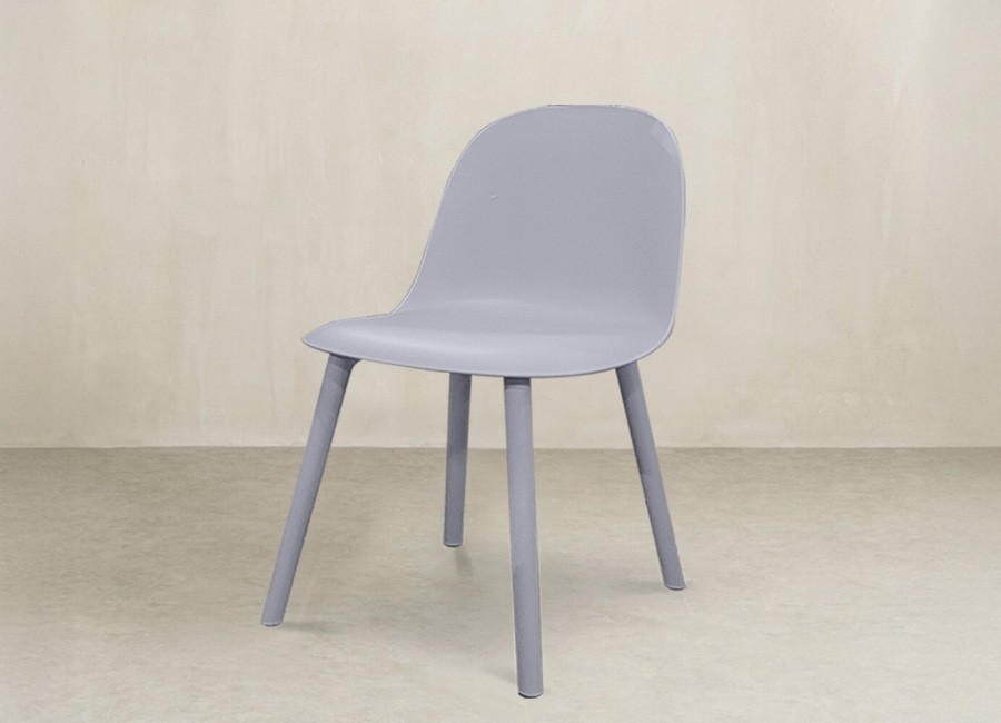 Silla Palermo para exterior gris claro
