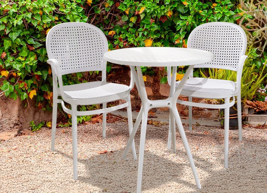 Set exterior blanco