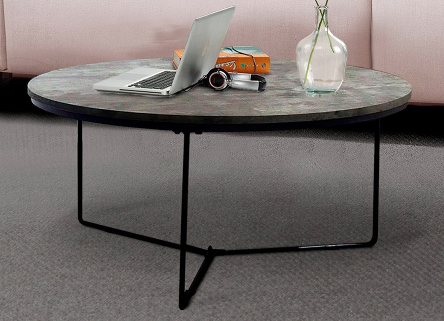 Mesa de centro Luna Grande con tapa 3D superresistente