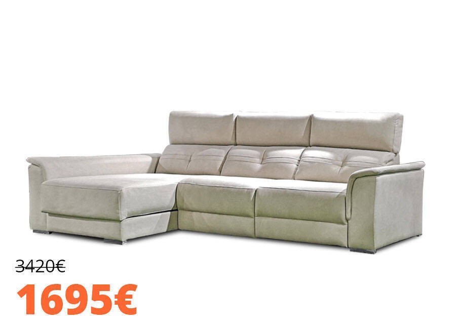 Arnia, 2 relaxes y chaiselongue extensible eléctrico