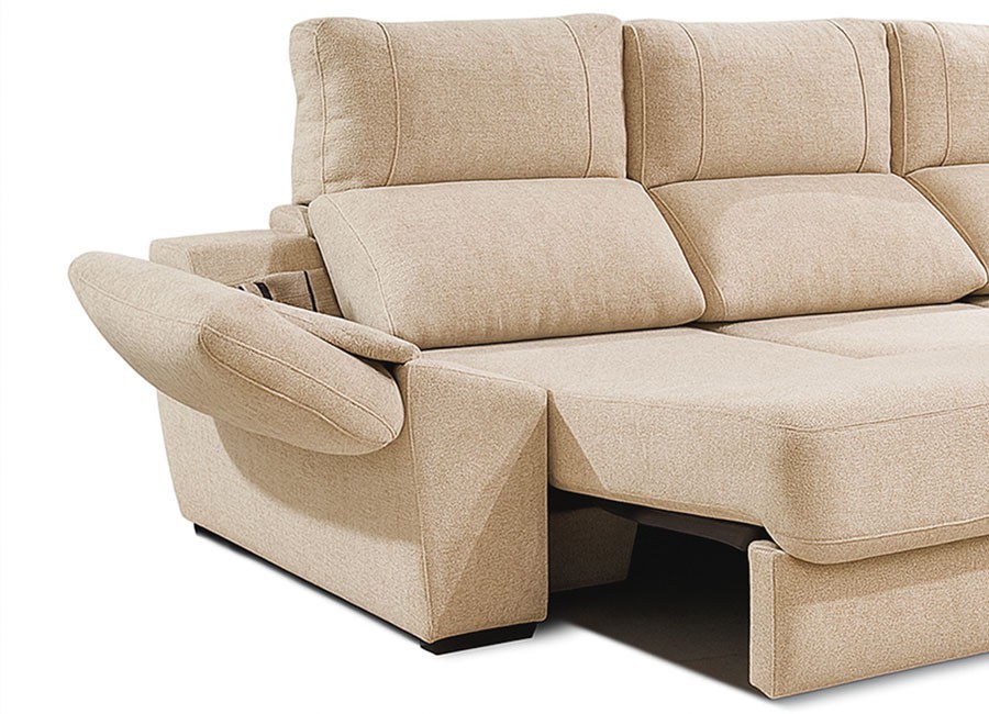 Sofá 900 de 230 cm con chaiselongue