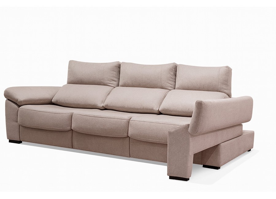 Sofá 950 de 255 cm con 3 asientos extensibles a suelo