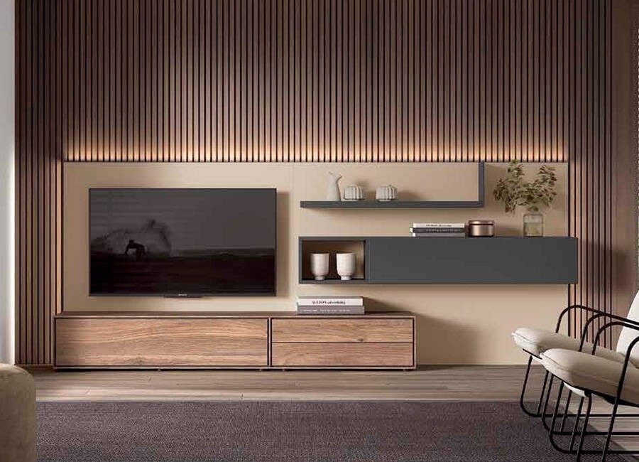 Conjunto de salón con patas regulables