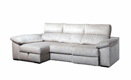 Sofá asientos deslizantes con arcones